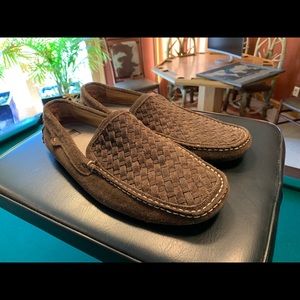 Johnson and Murphy Suede Loafers - Brown - 11